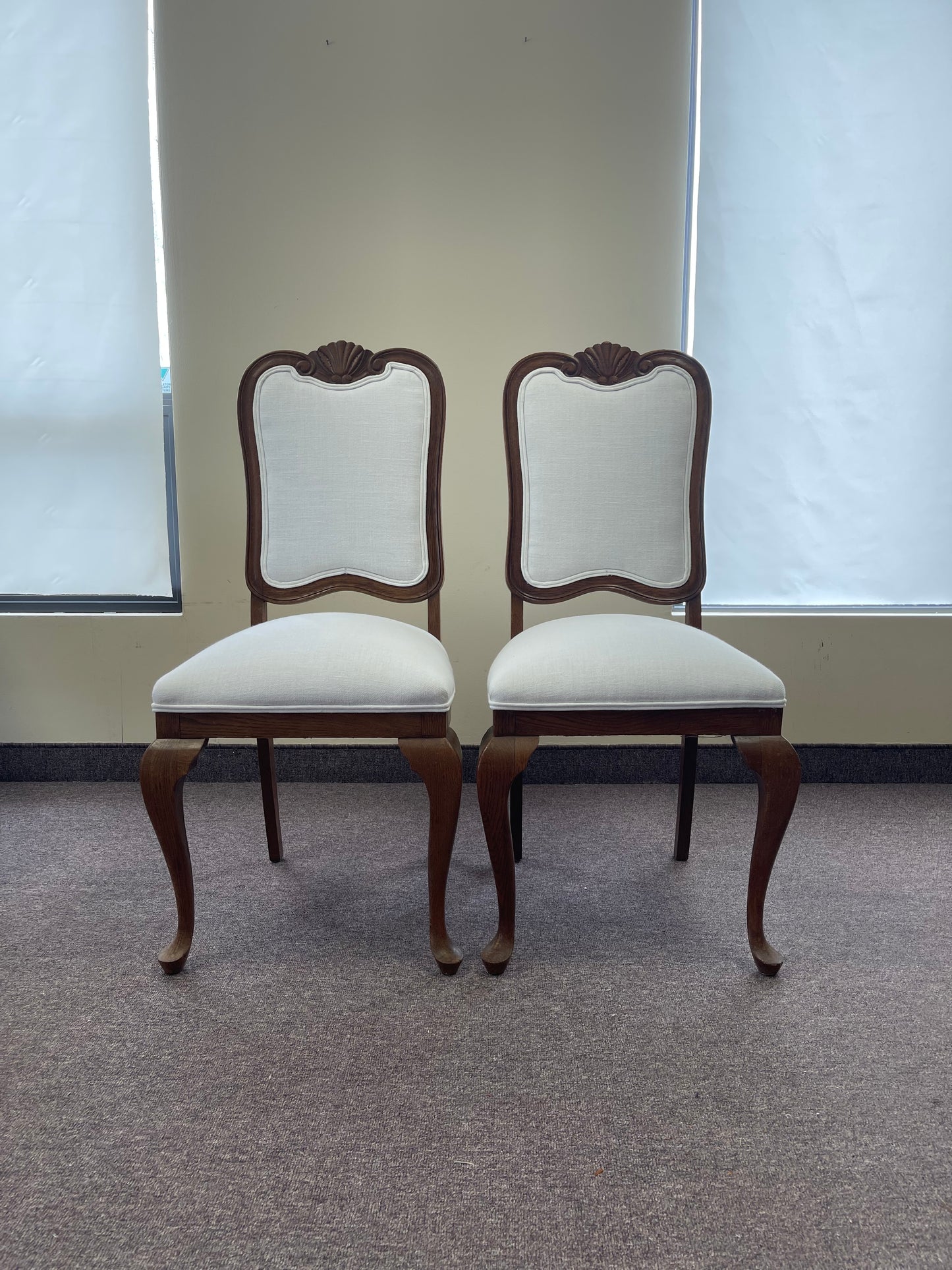 Pair of Elm wood Occasional Chairs